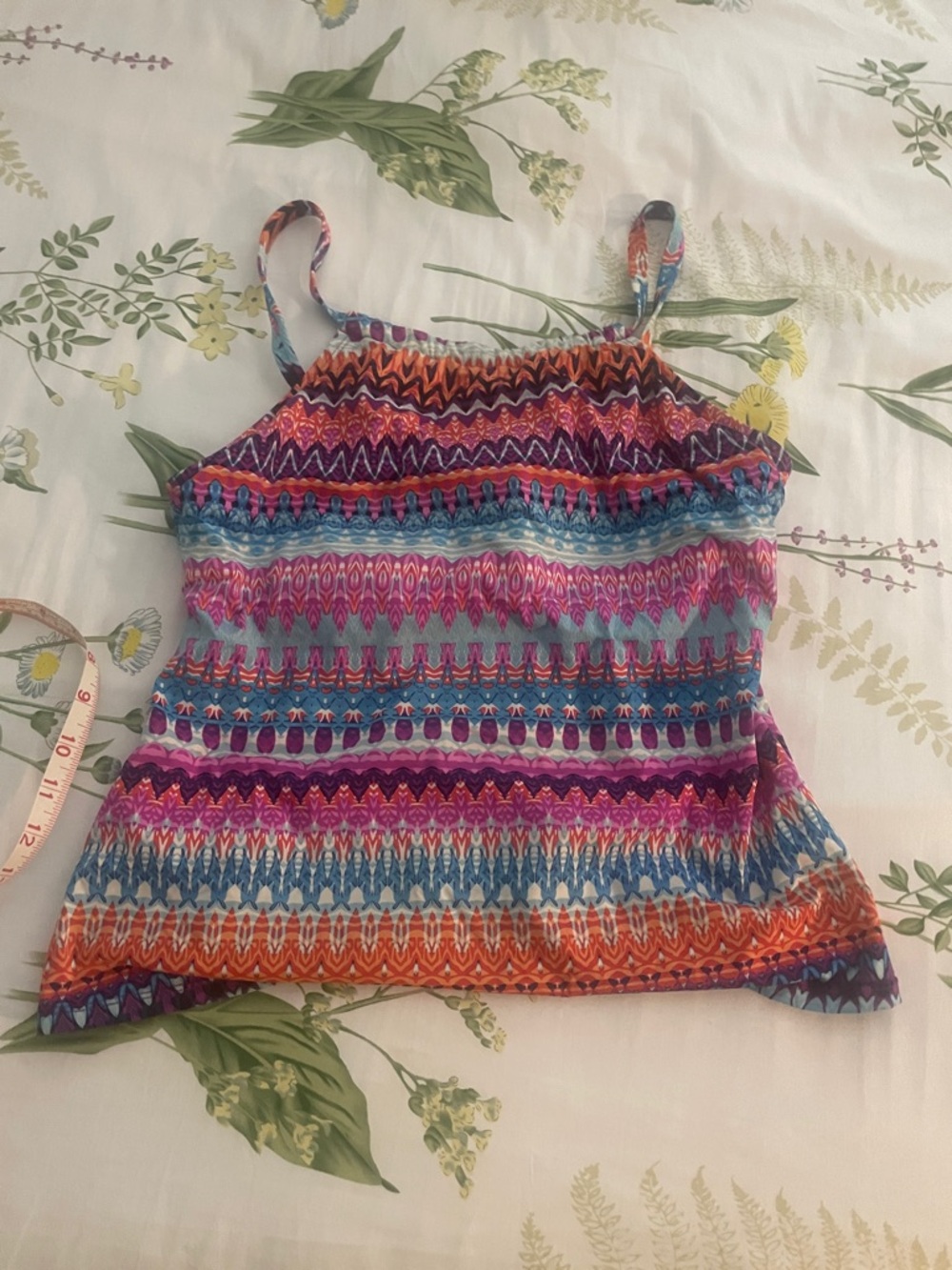 24th & Ocean Multi-Color Striped Bikini Top - Pink Blue Orange